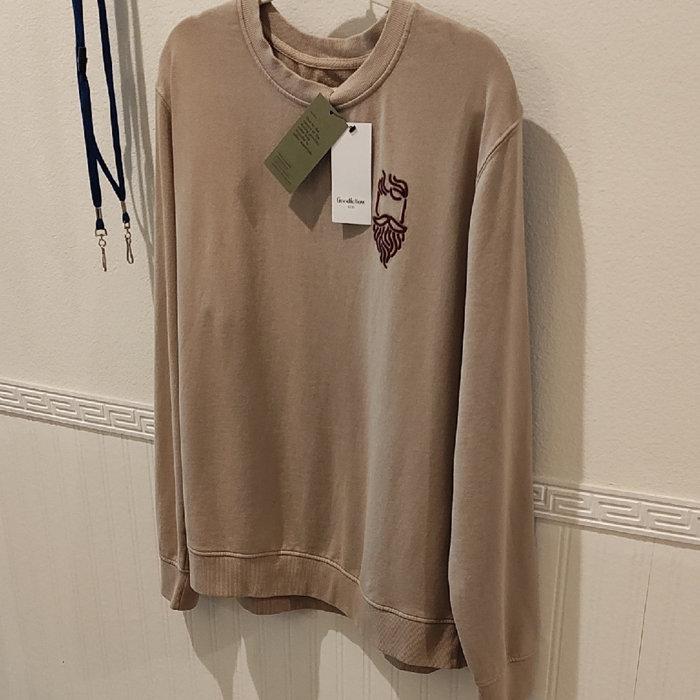 Goodfellow & Co Men's Beige Crewneck Sweater